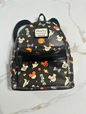 Disney Parks Loungefly Halloween treats Mini Backpack - Black
